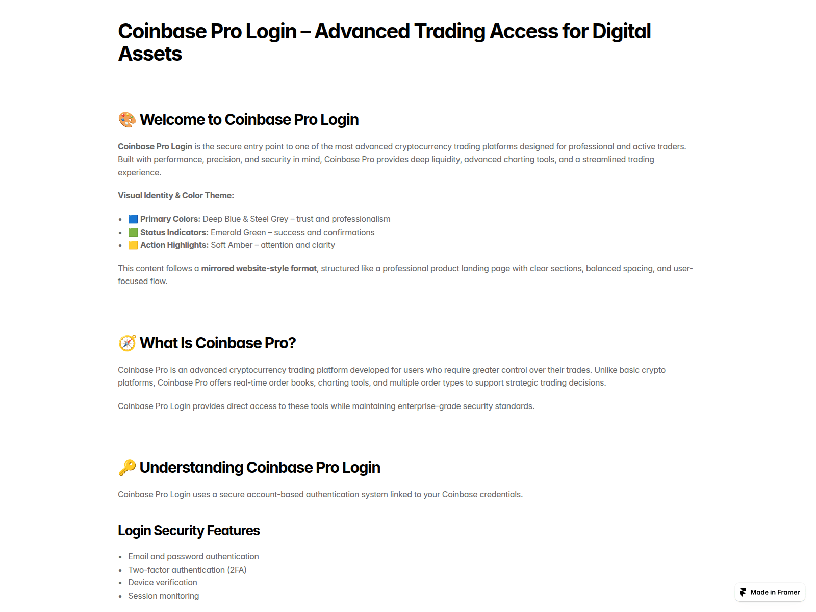 Screenshot of coimbase-pro.framer.website