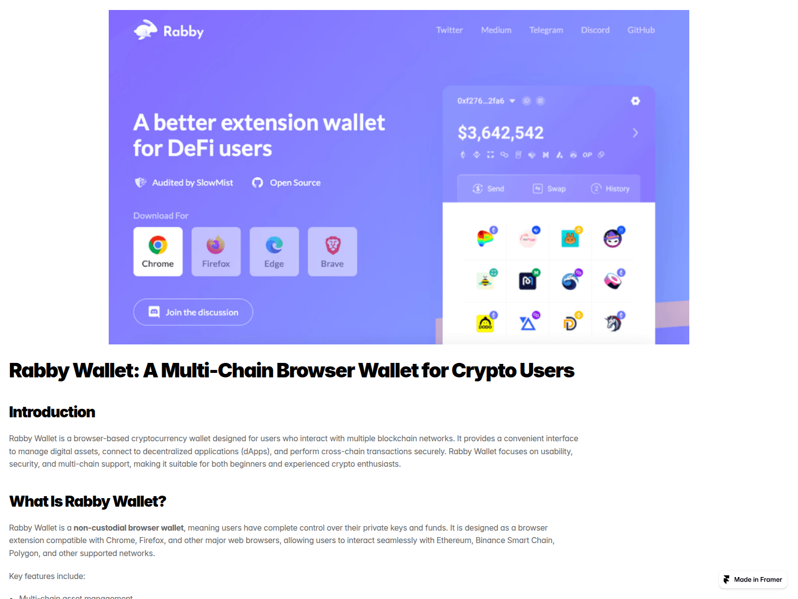 Screenshot of rabyie-wallet-my.framer.ai