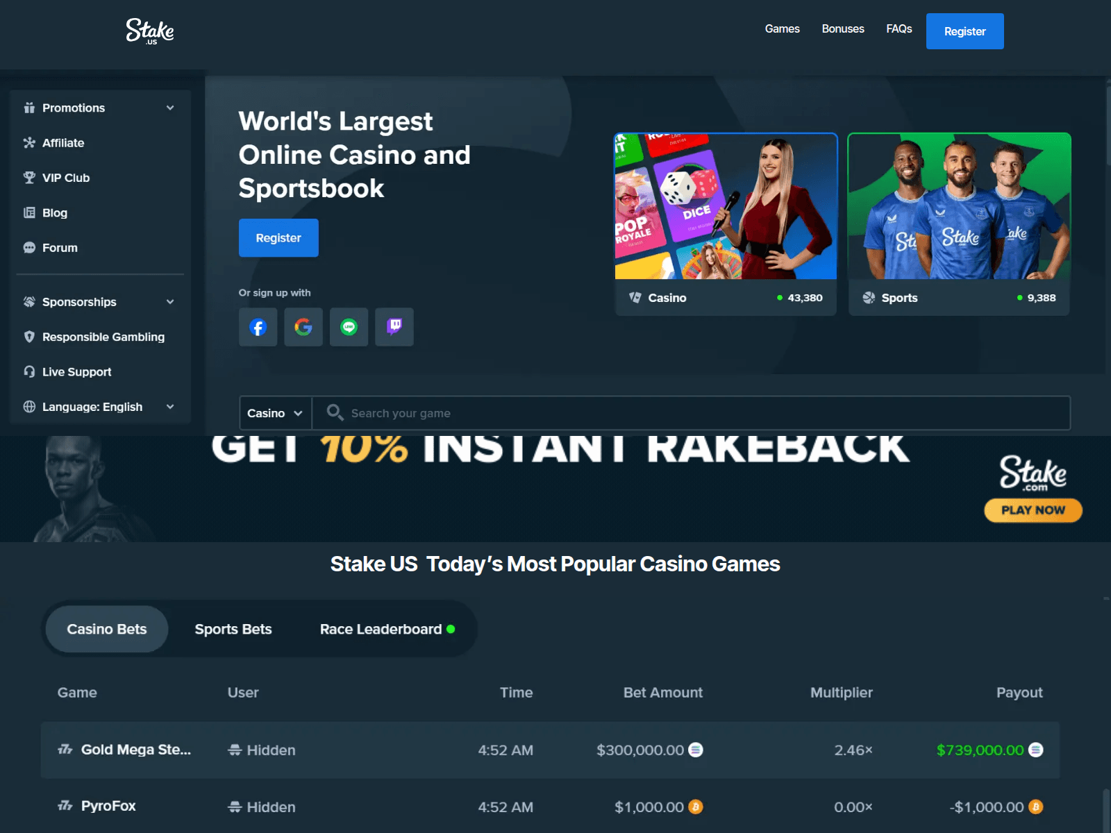 Screenshot of en-stake-us.us