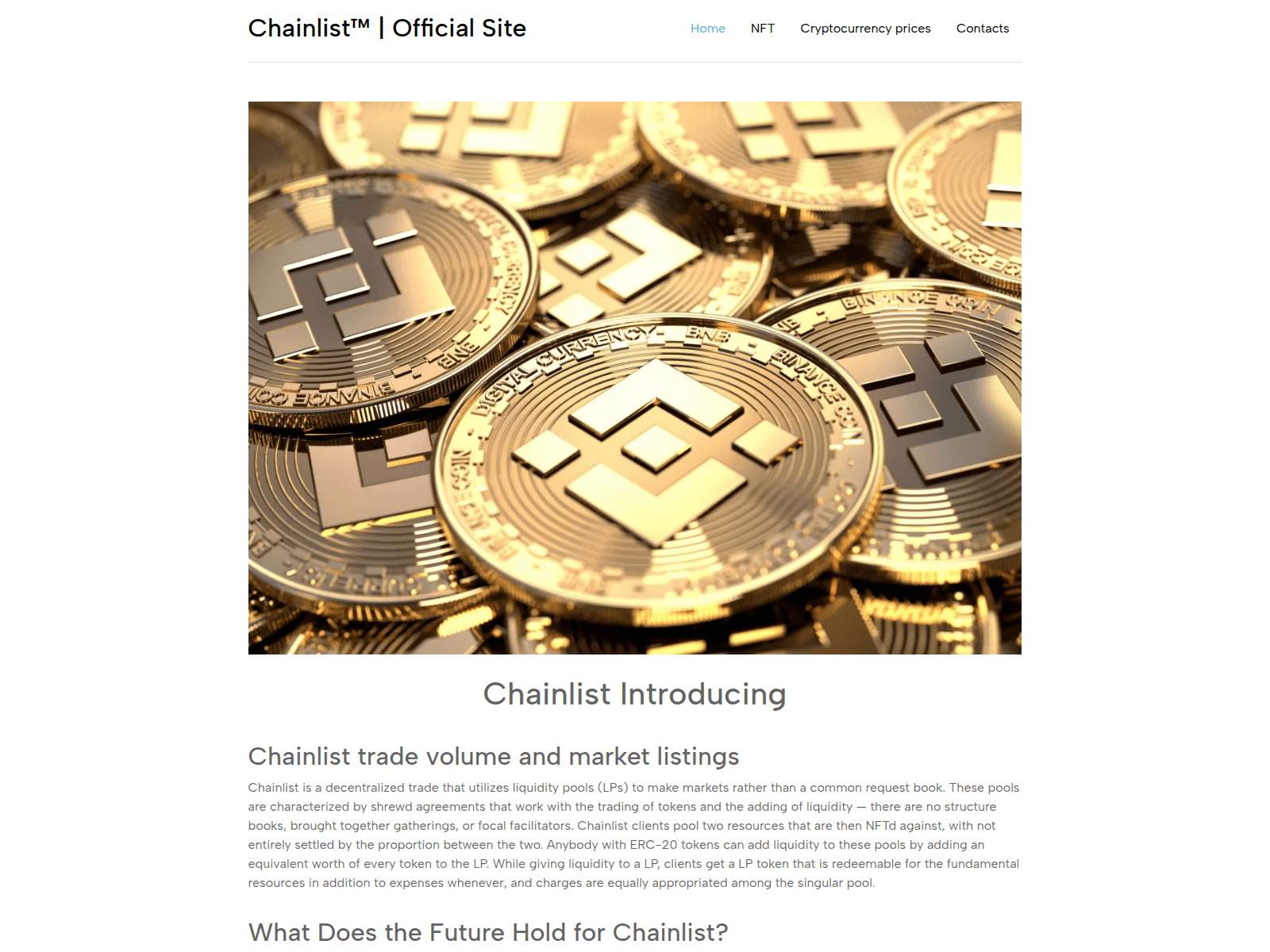 Screenshot of chanlist.github.io