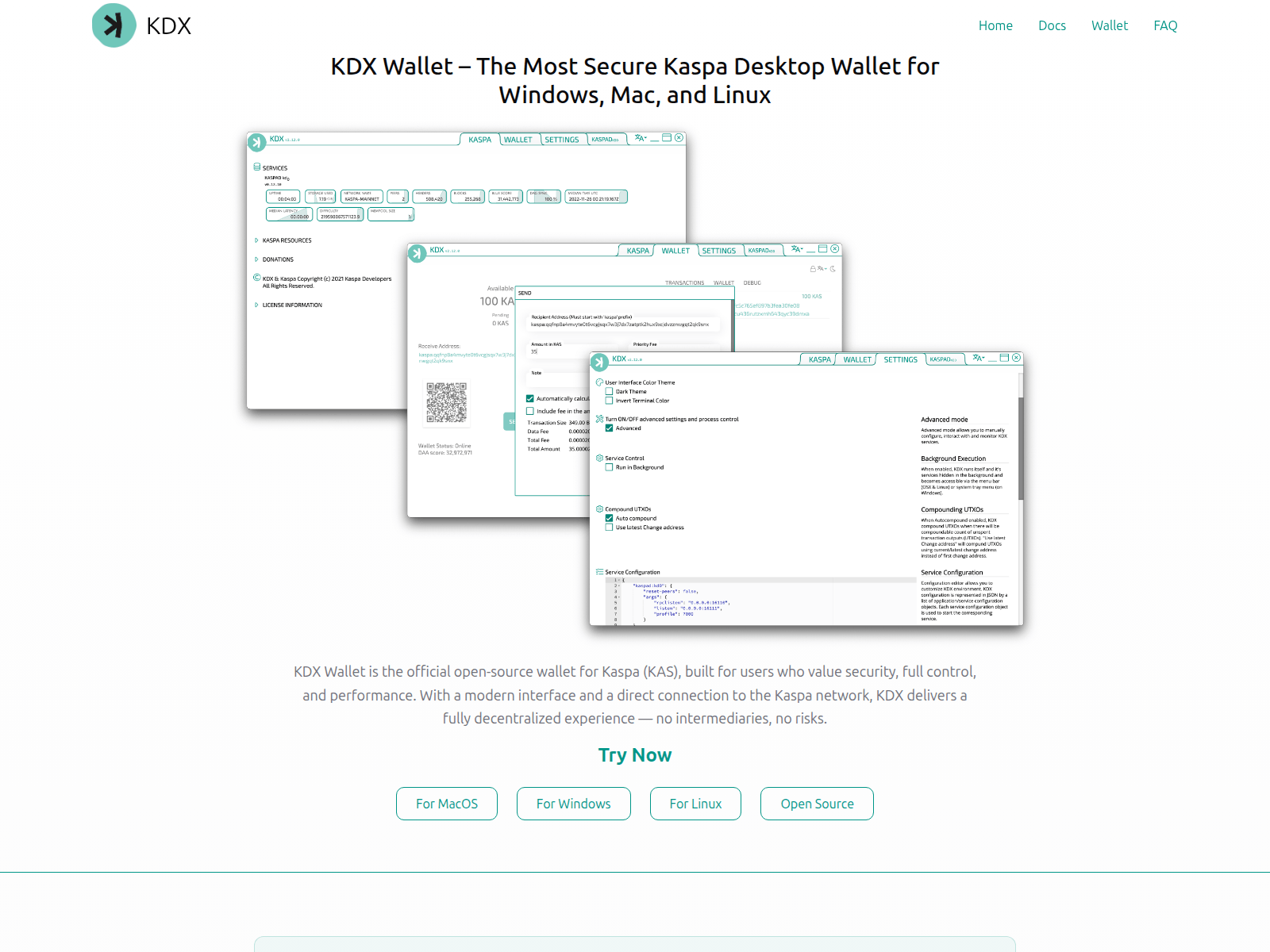 Screenshot of kdxwallet.org