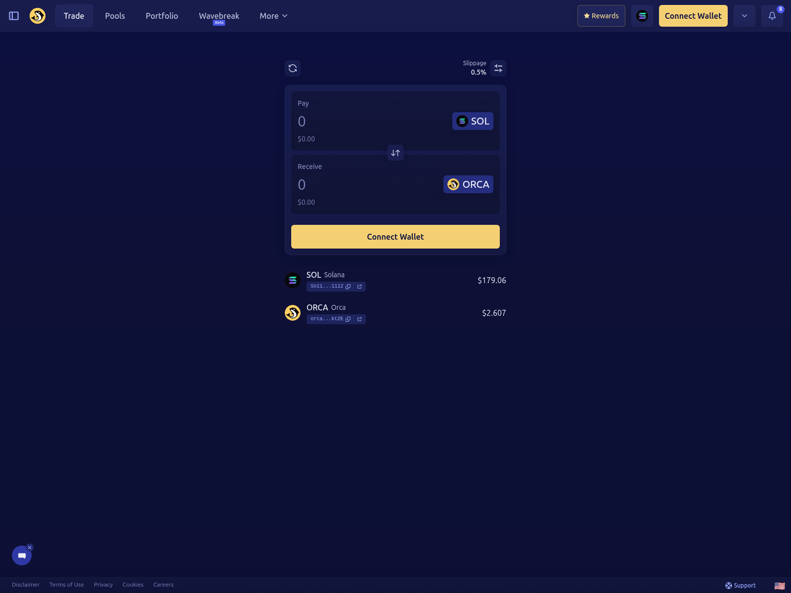 Screenshot of orca-so-lana.github.io