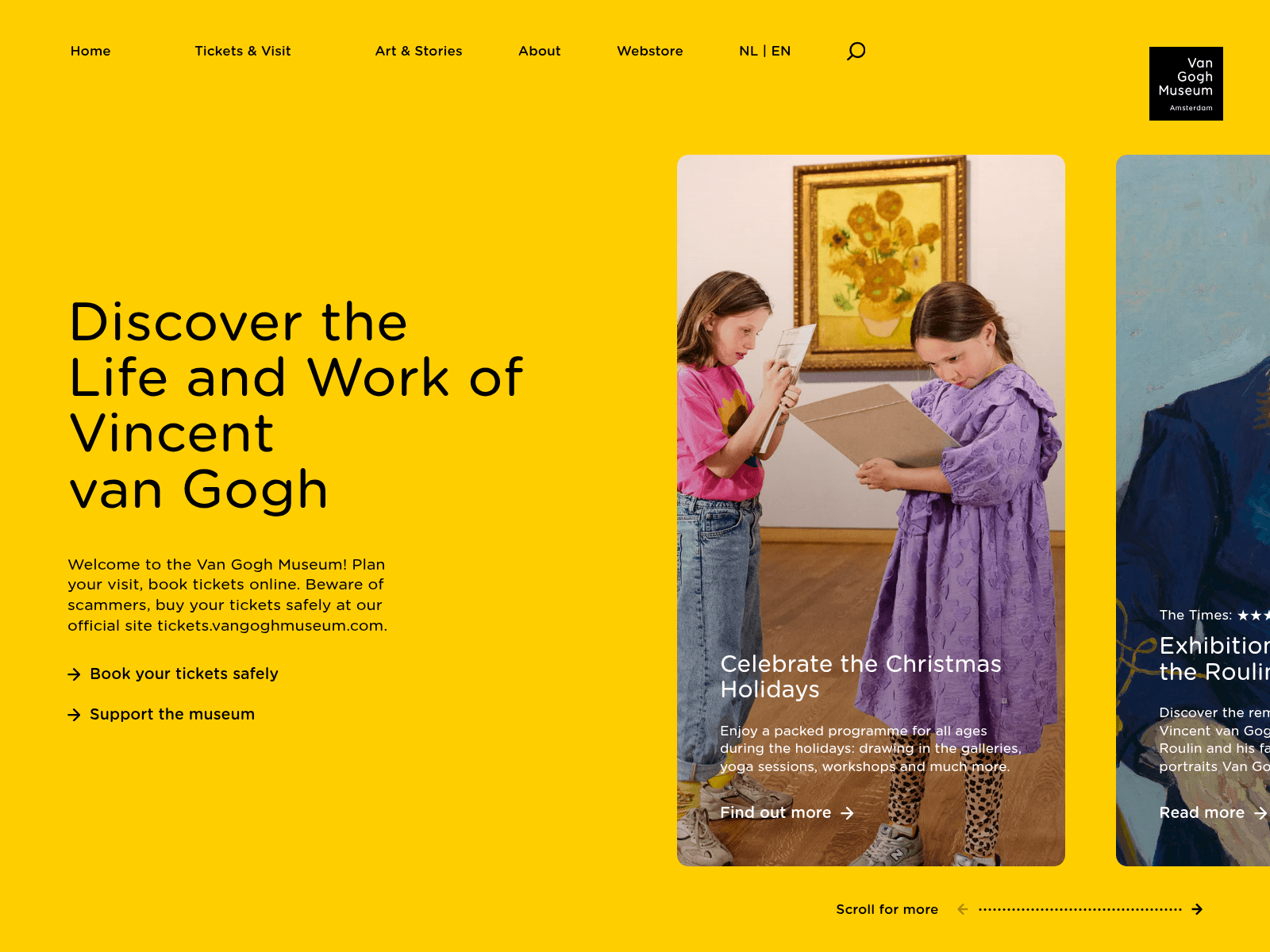 Screenshot of vangogh-museum.me