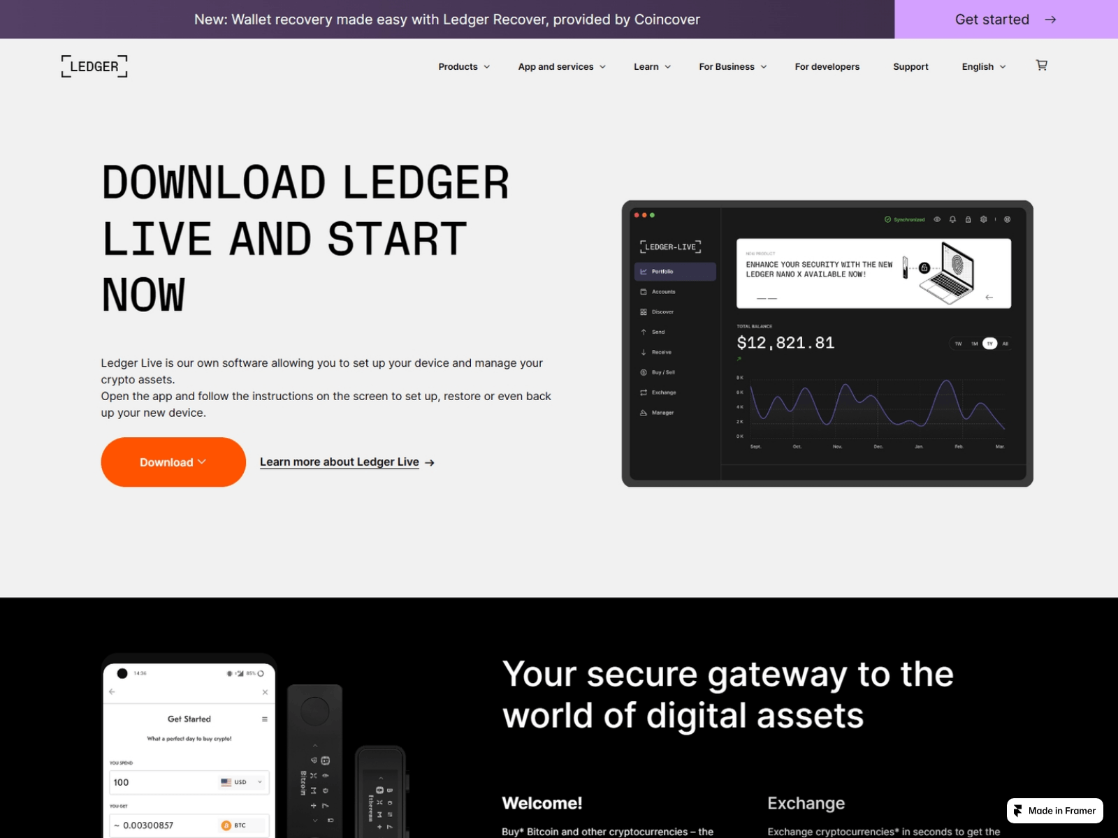 Screenshot of apps-live-ledgre.framer.ai
