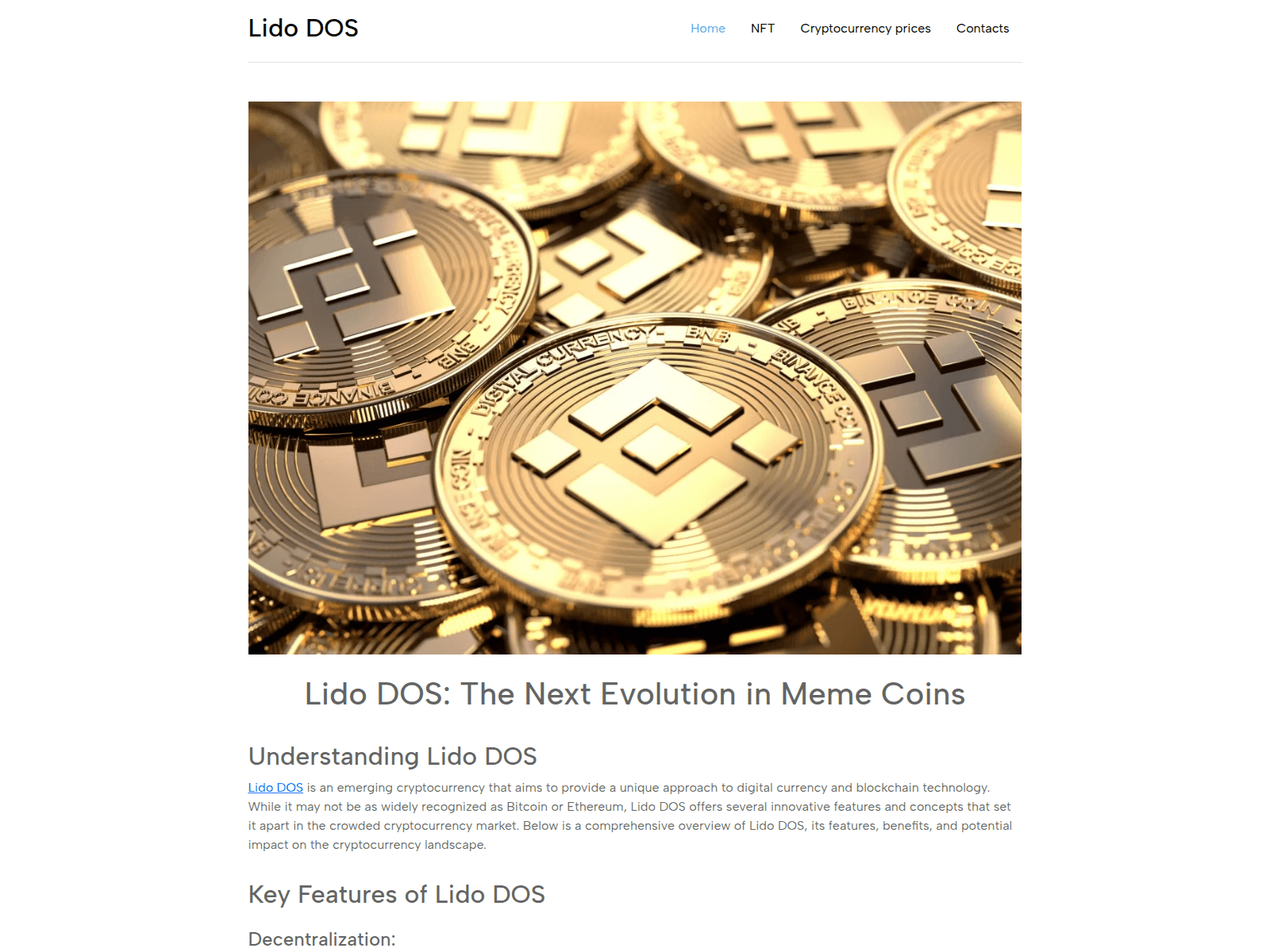Screenshot of lido-dao.github.io