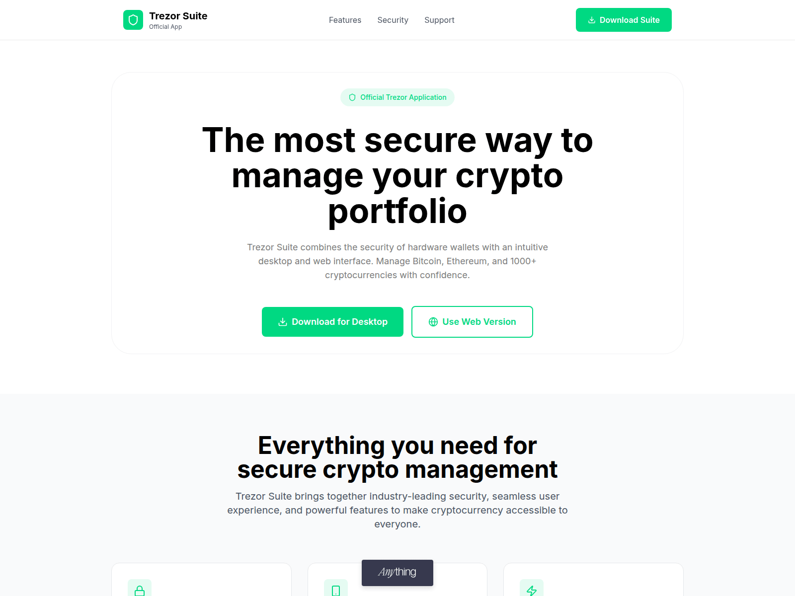 Screenshot of trezrx-suiteapp-en.created.app