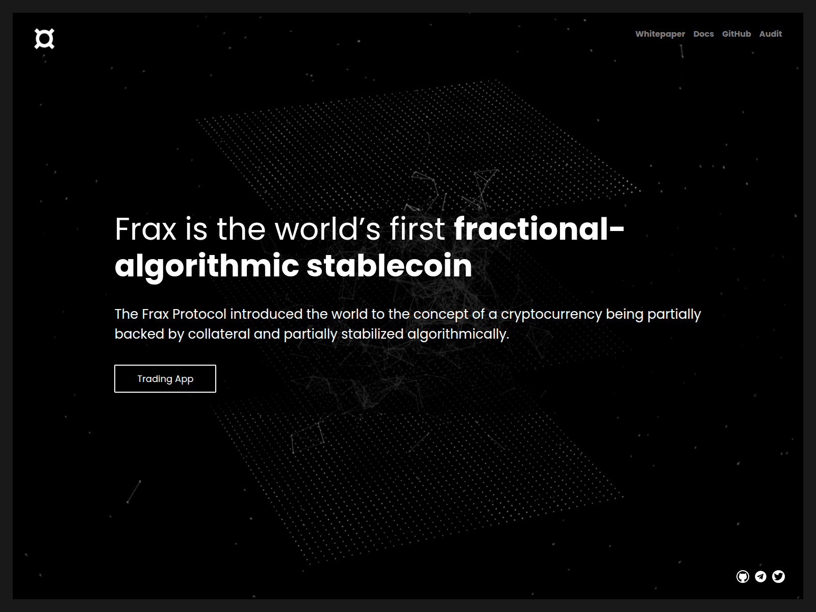 Screenshot of fraxfinance.github.io