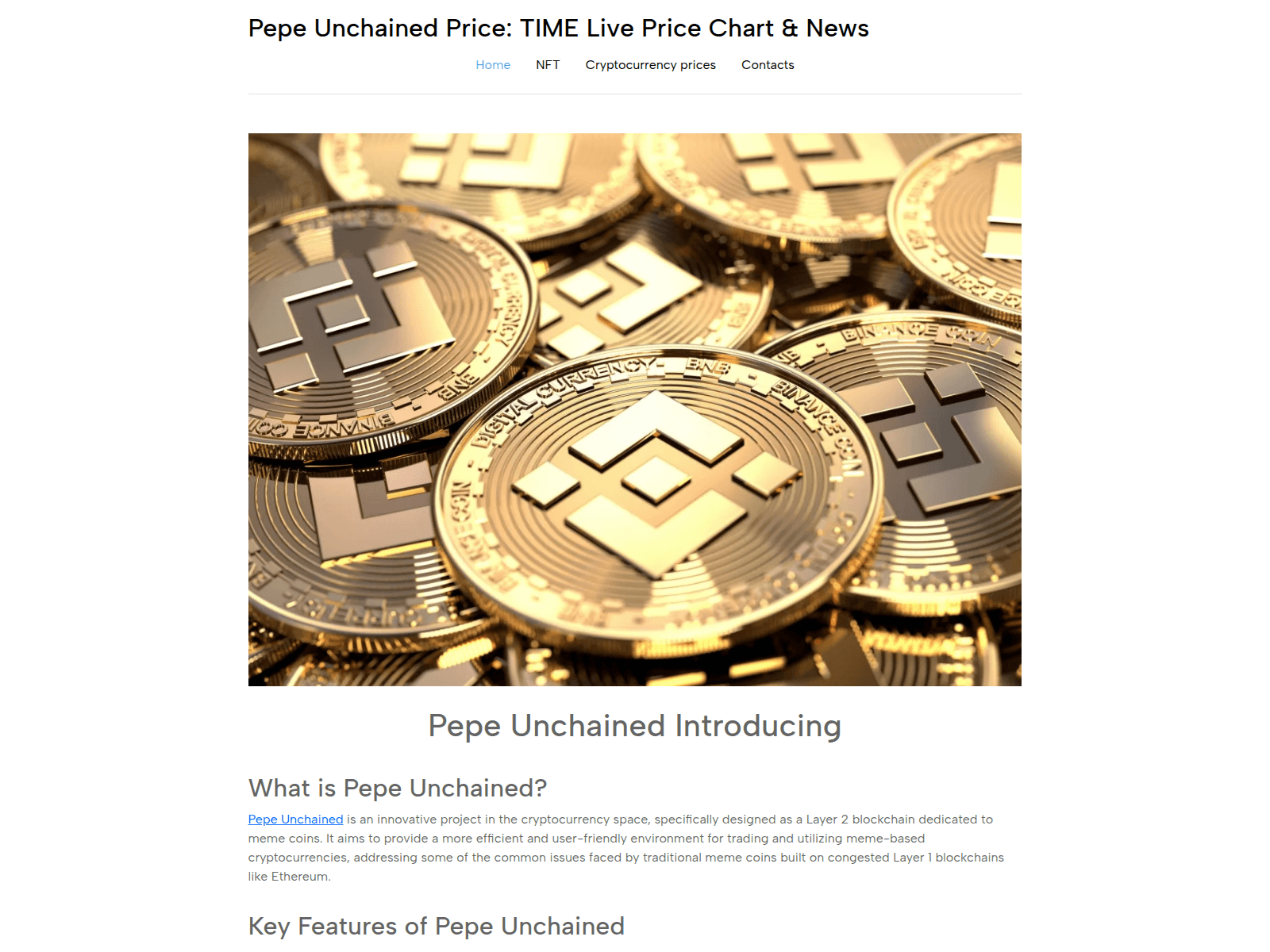 Screenshot of pepe-unchainedus.github.io
