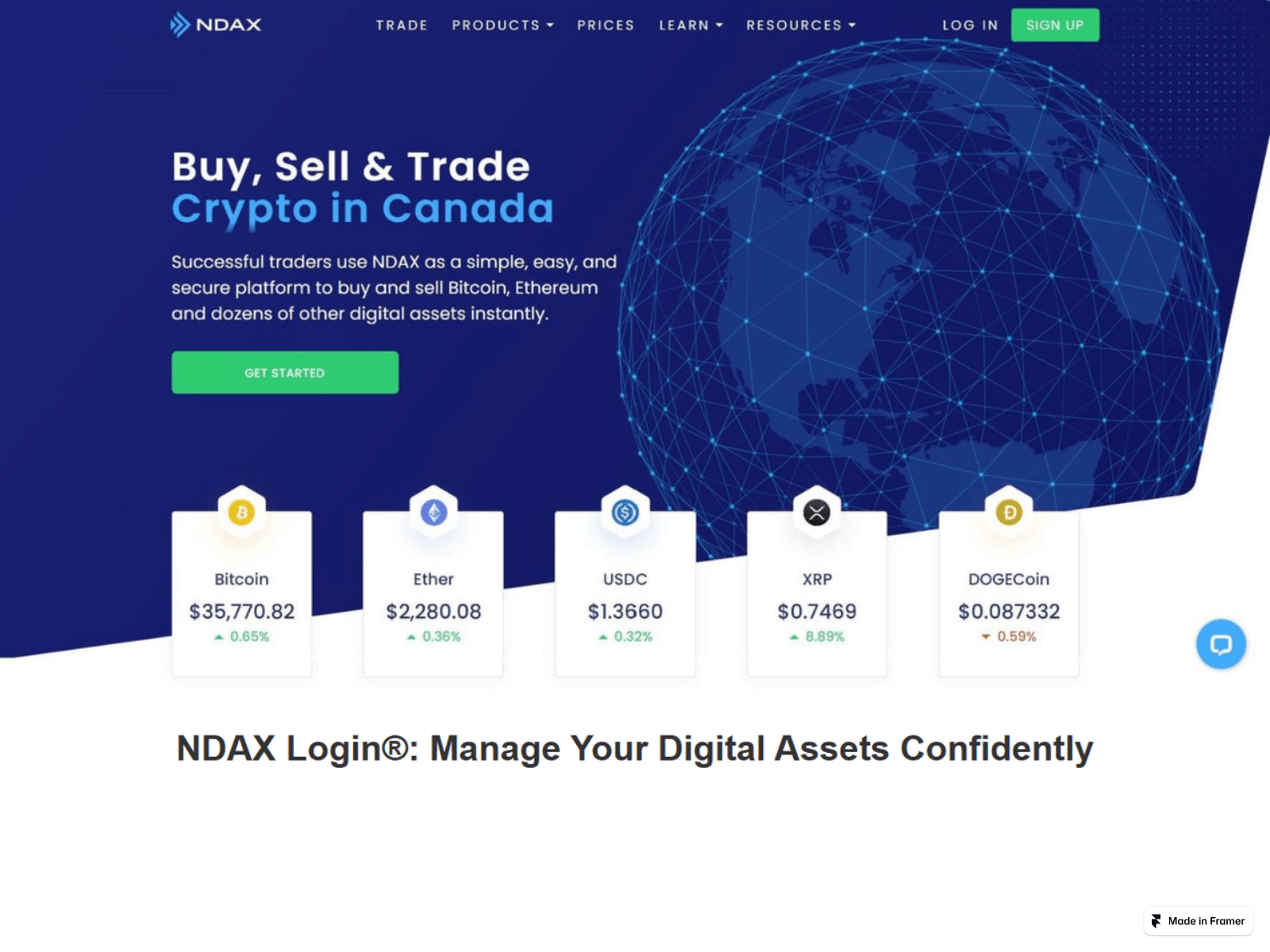 Screenshot of ndxx-app.framer.ai