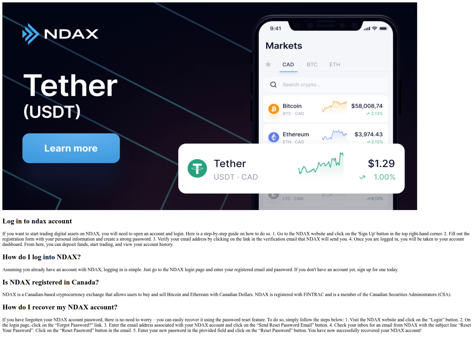 Screenshot of ndaxloin.github.io