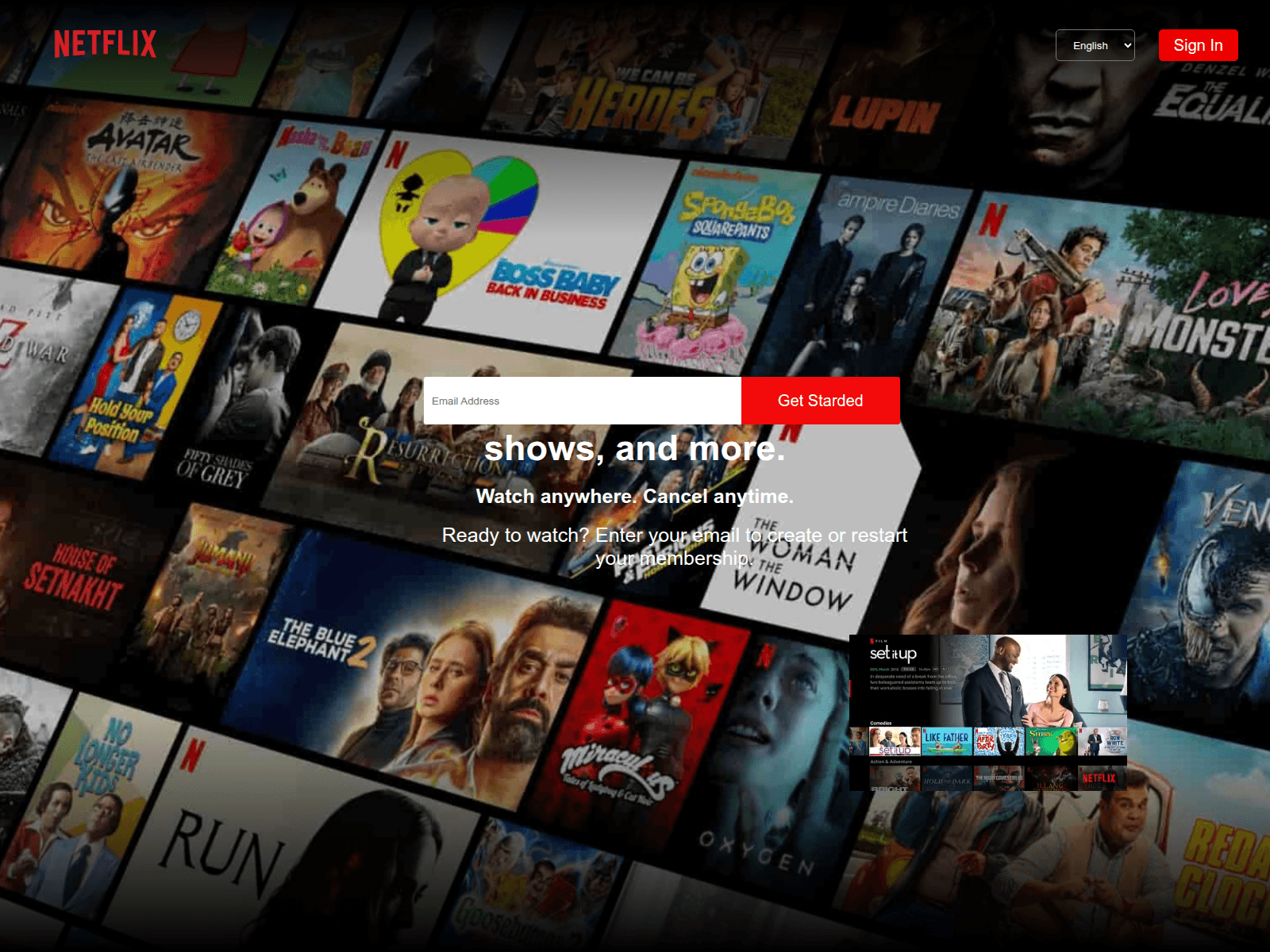 Screenshot of netflix-amber-zeta.vercel.app