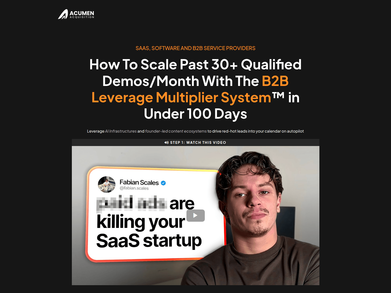 Screenshot of acumenagencylab.com