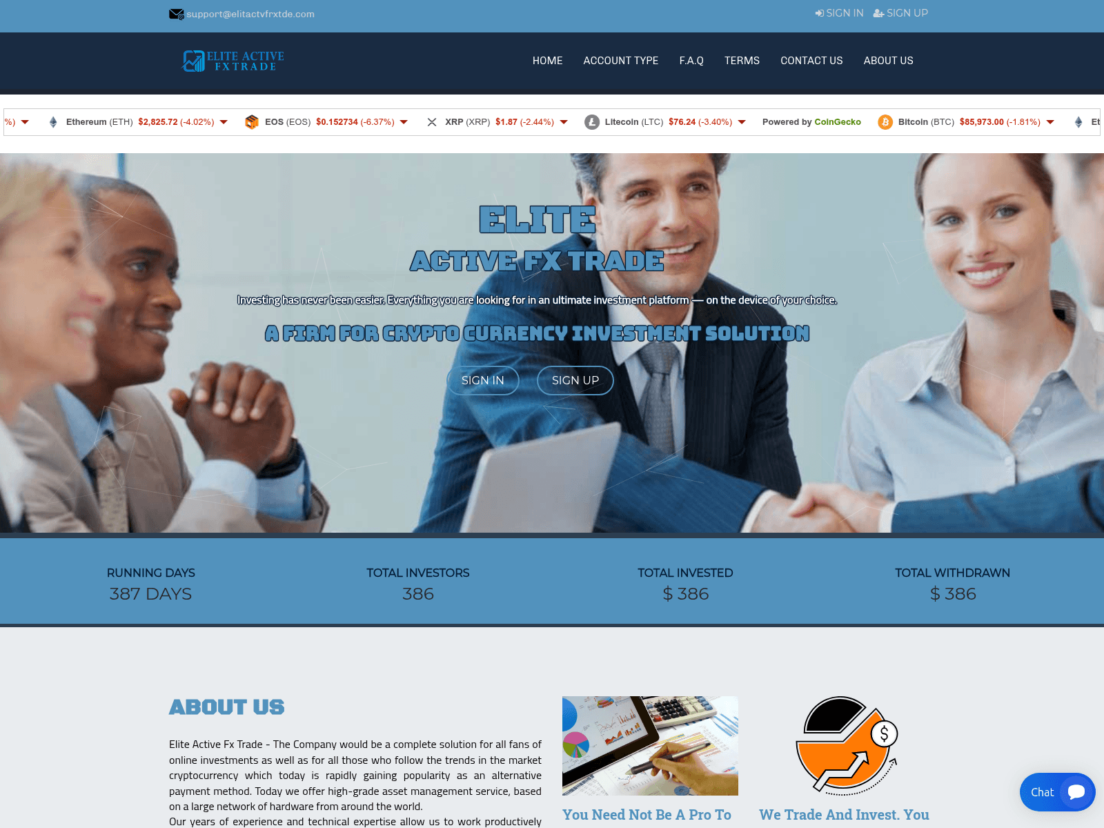 Screenshot of elitactvfrxtde.com