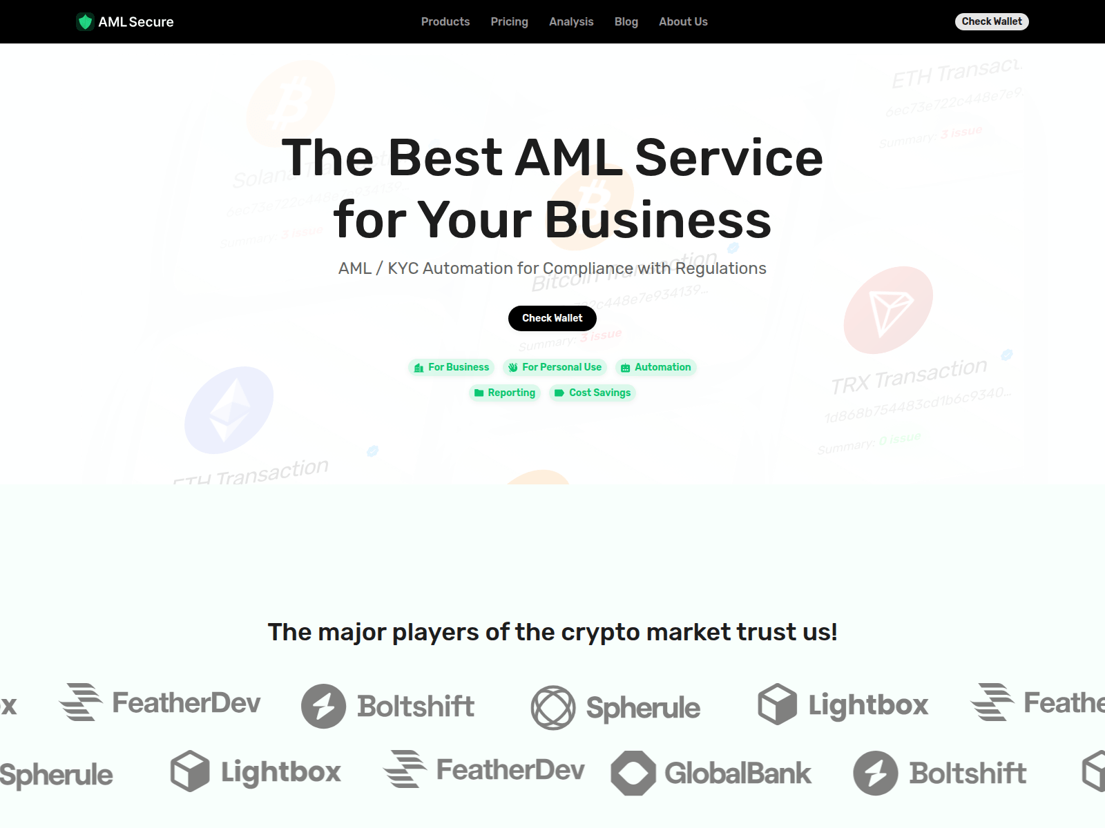 Screenshot of amlsecure.report