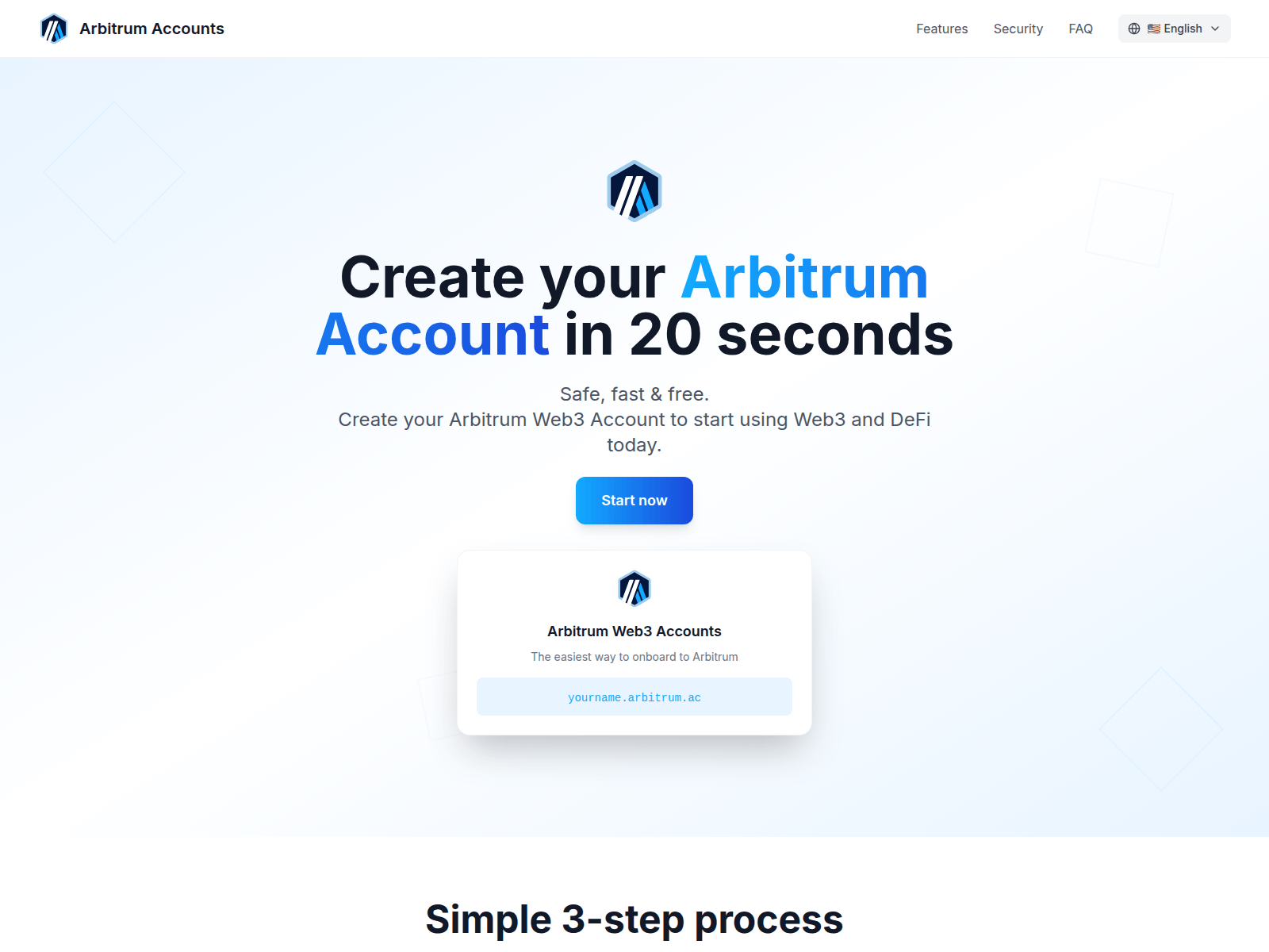 Screenshot of arbitrum.ac