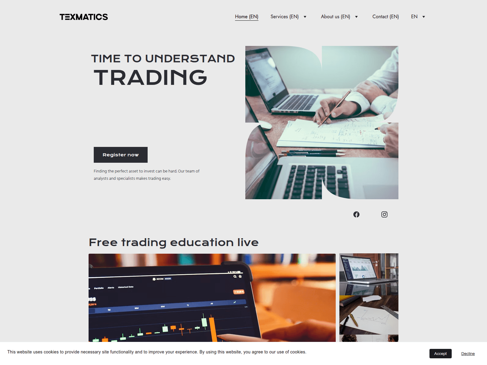 Screenshot of texmatics.com