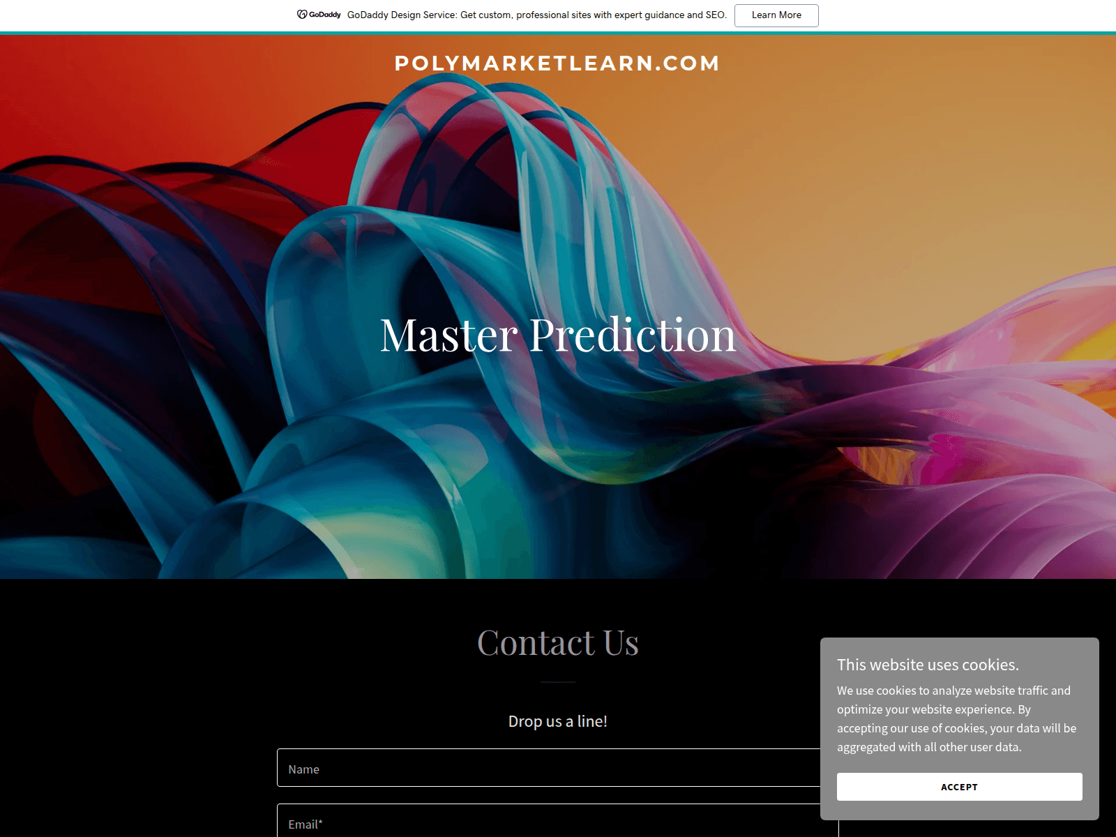 Screenshot of polymarketlearn.com