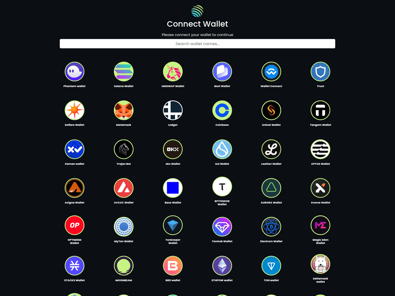 Screenshot of sol-dapp.com