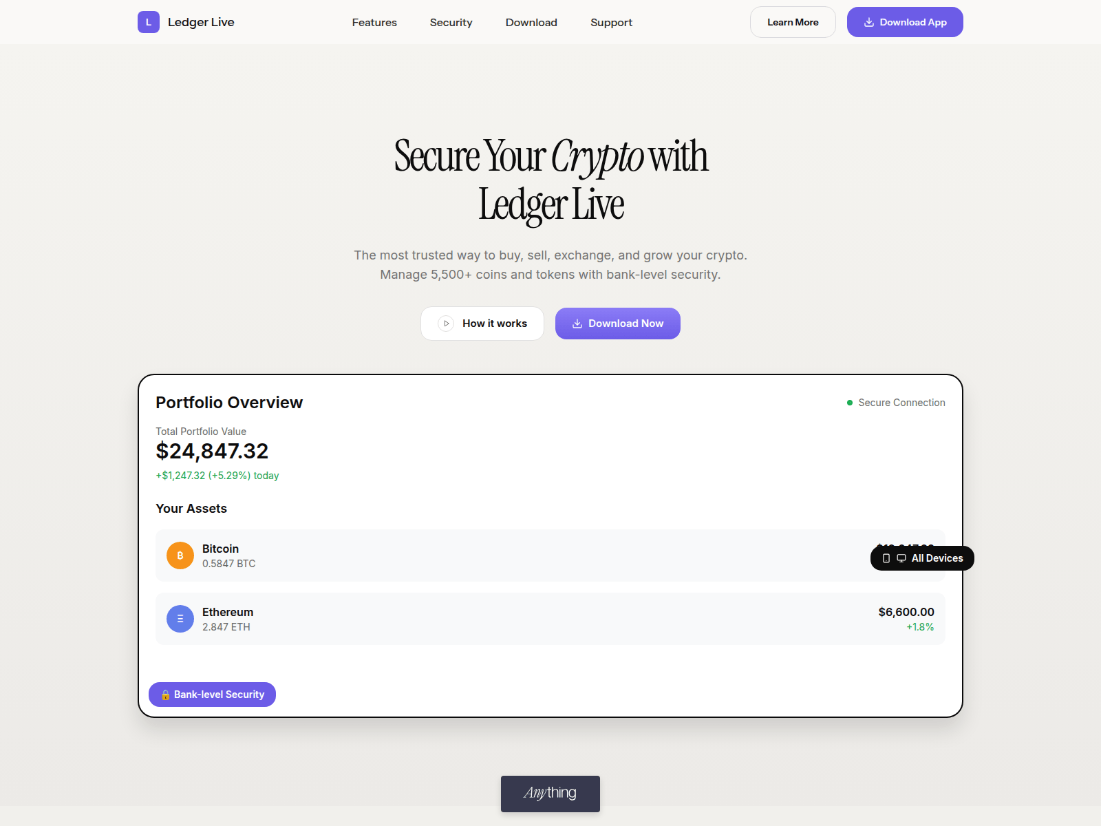 Screenshot of ledgerrlive.created.app