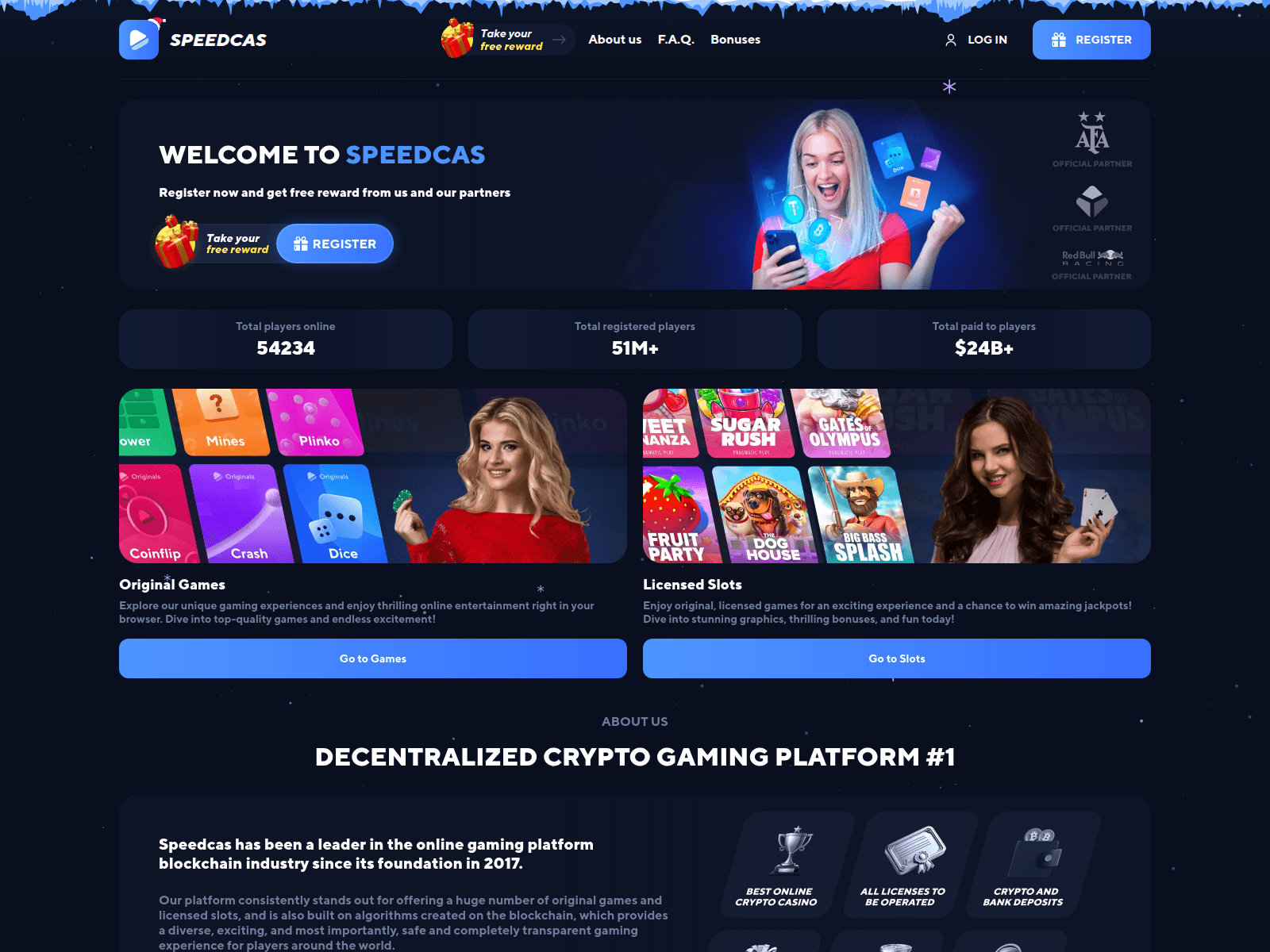 Screenshot of speedcas.com