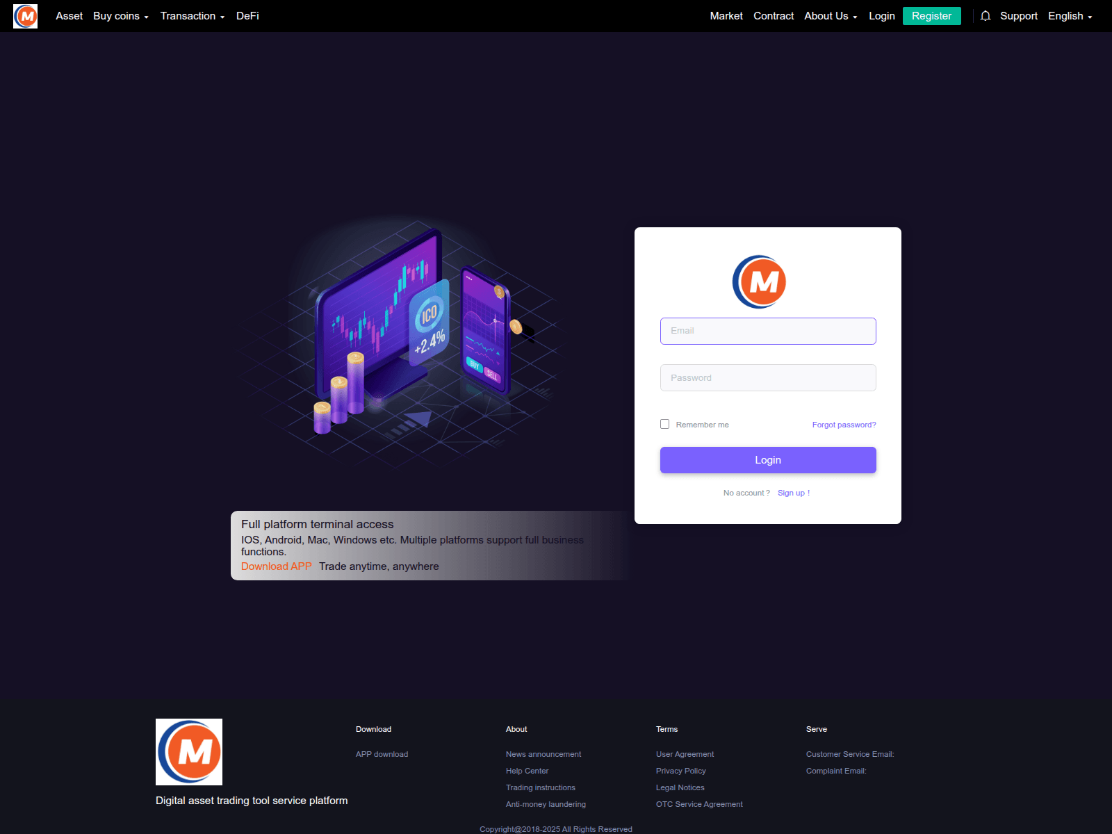 Screenshot of coinmmi.com