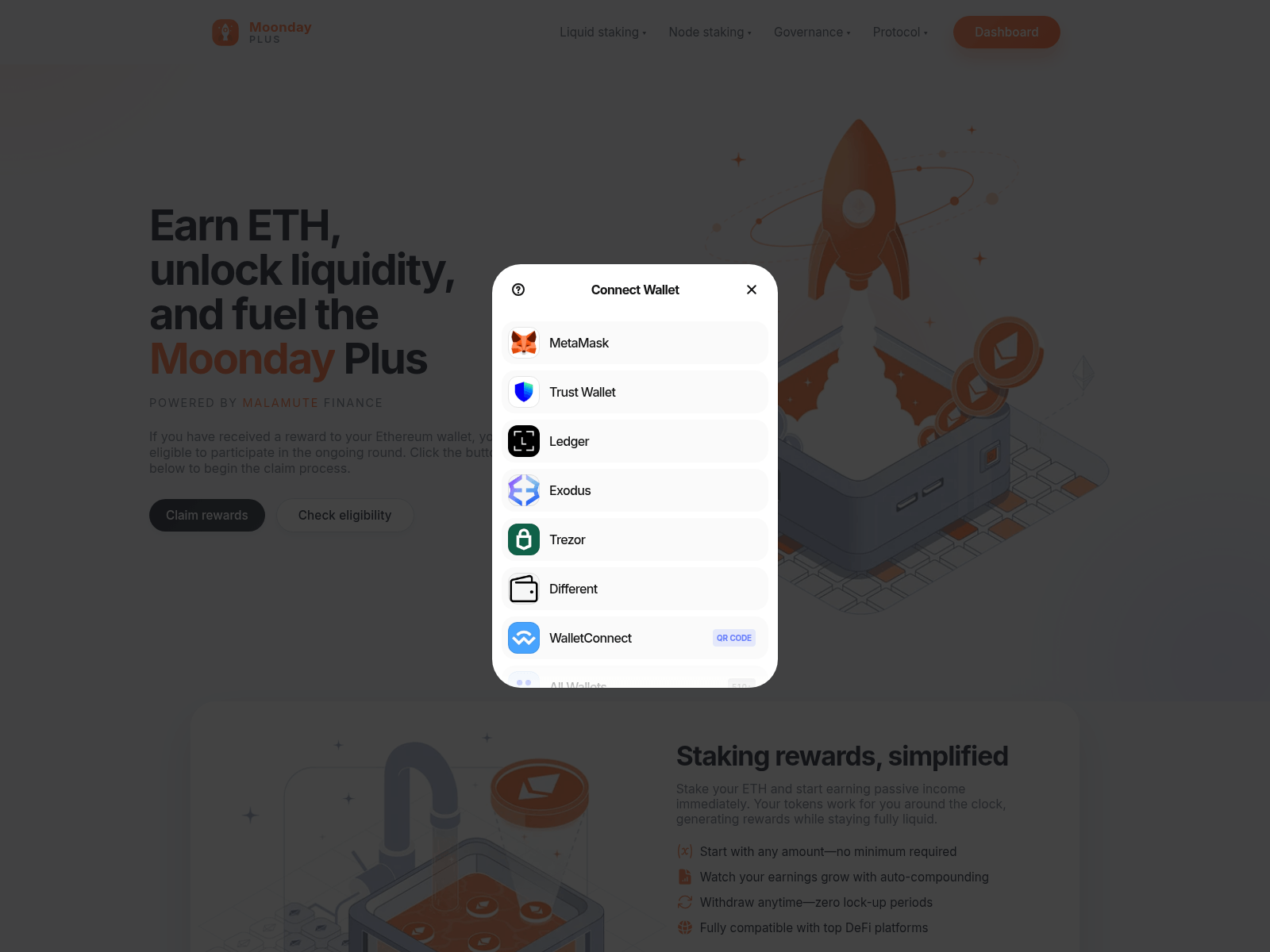 Screenshot of reward-moonday.com