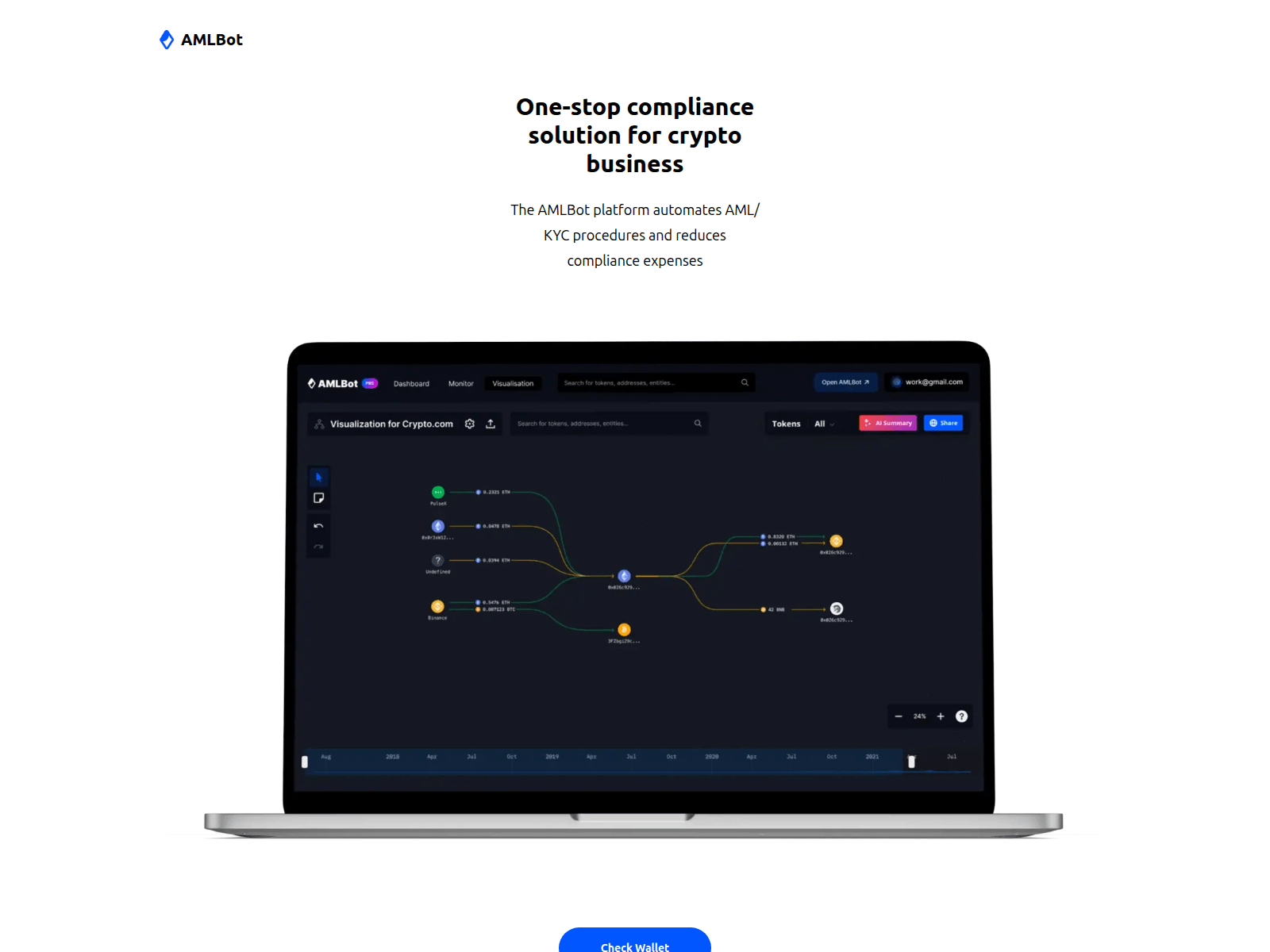 Screenshot of www.amlcheck-app.com