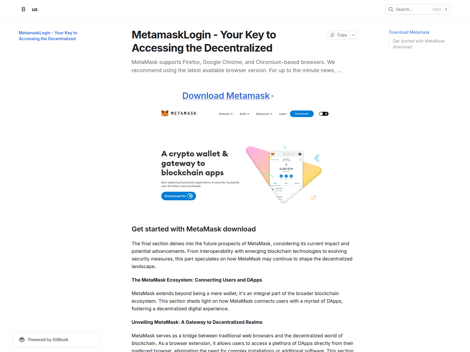 Screenshot of metamasklgin-co-us.gitbook.io