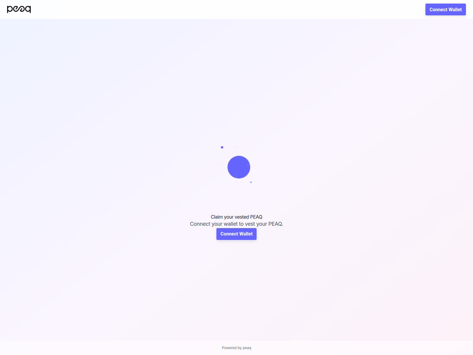 Screenshot of peaq.sale