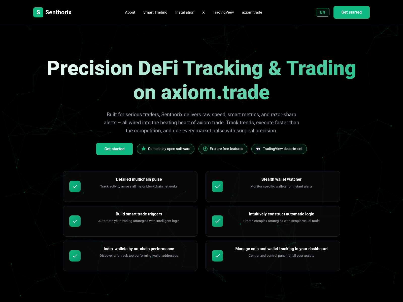 Screenshot of senthorix.com