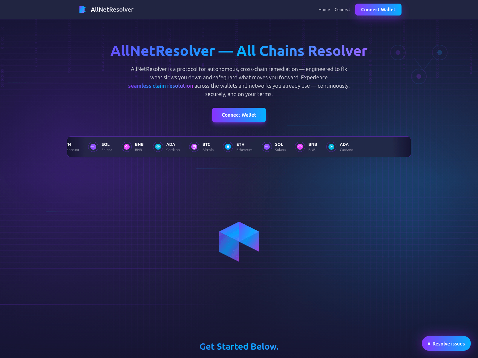 Screenshot of allnetresolver.xyz