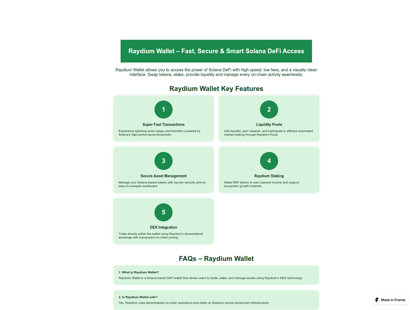 Screenshot of raydiumm-en.framer.ai
