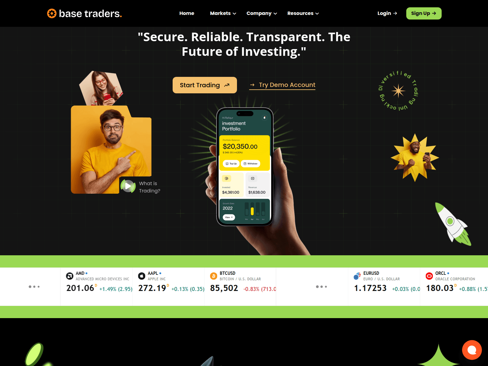 Forensic screenshot of basetraders.org