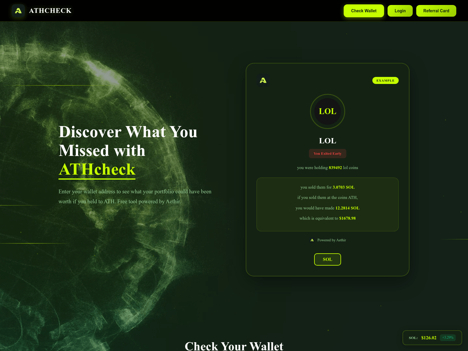 Screenshot of aethircheck.live