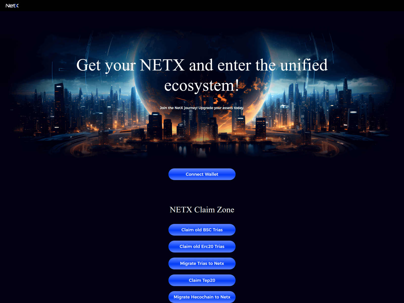 Screenshot of migrate-netxworld.xyz