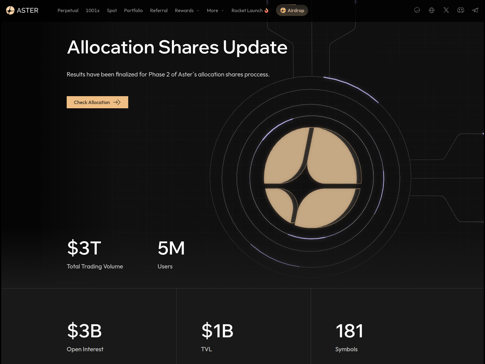 Screenshot of allocation-asterdex.info