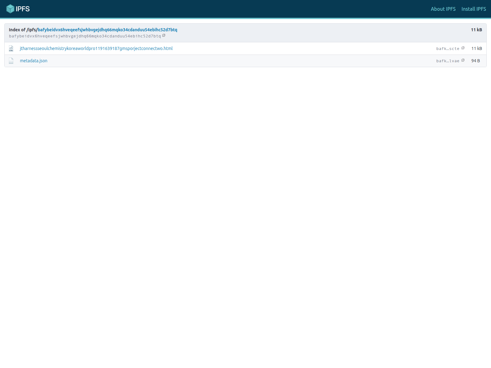 Screenshot of bafybeidvx6hveqeefsjwhbvgejdhq66mqko34cdanduu54ebihc52d7btq.ipfs.dweb.link