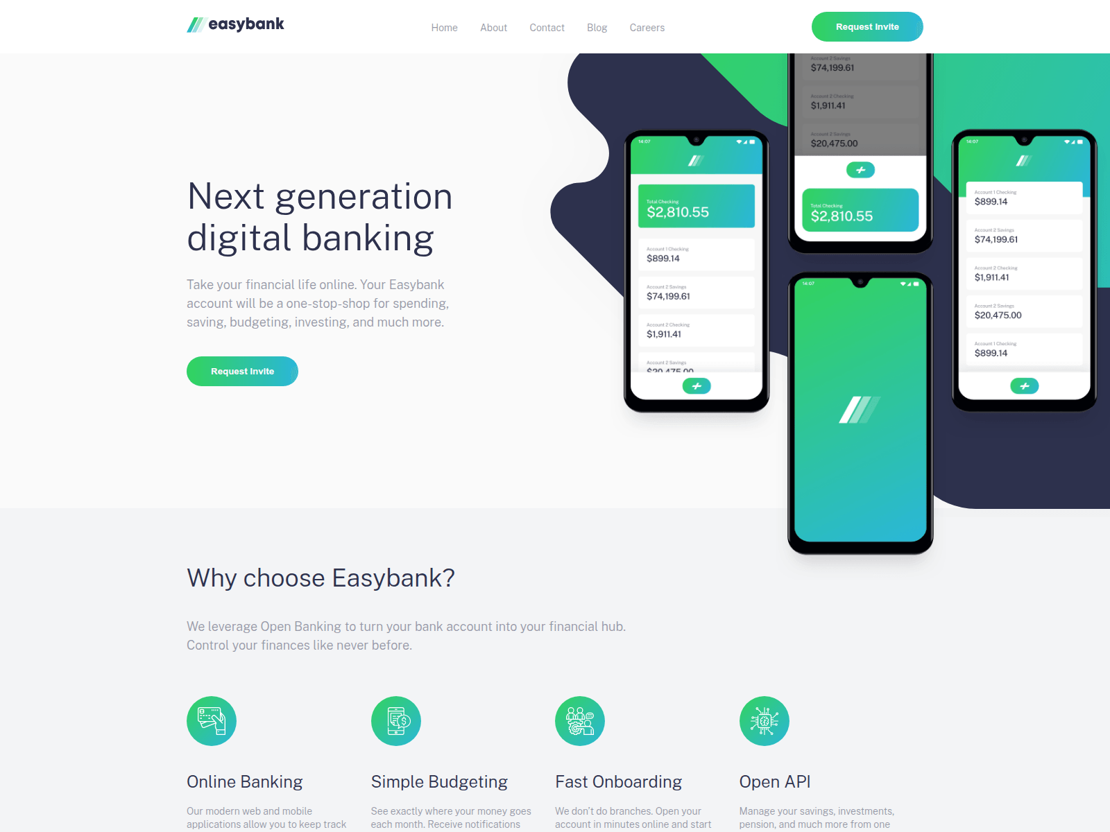 Screenshot of easybank-landing-page-git-master-agataliberska.vercel.app