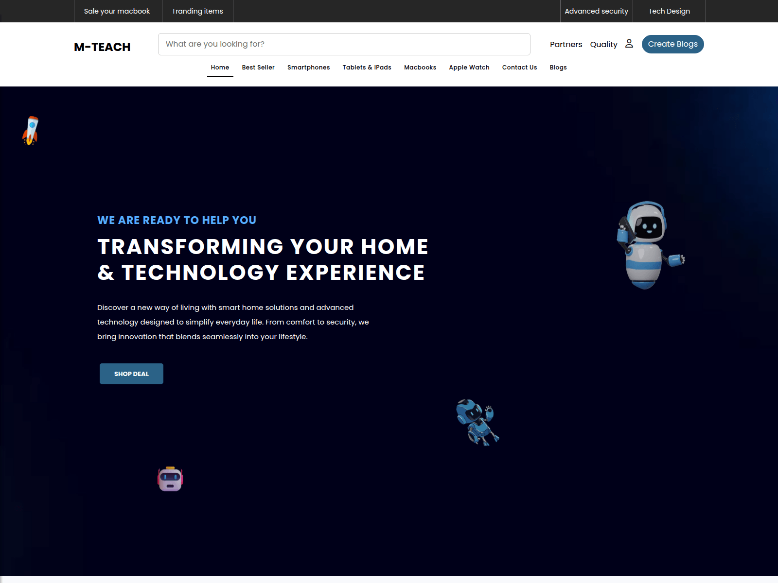 Screenshot of m-teach.com