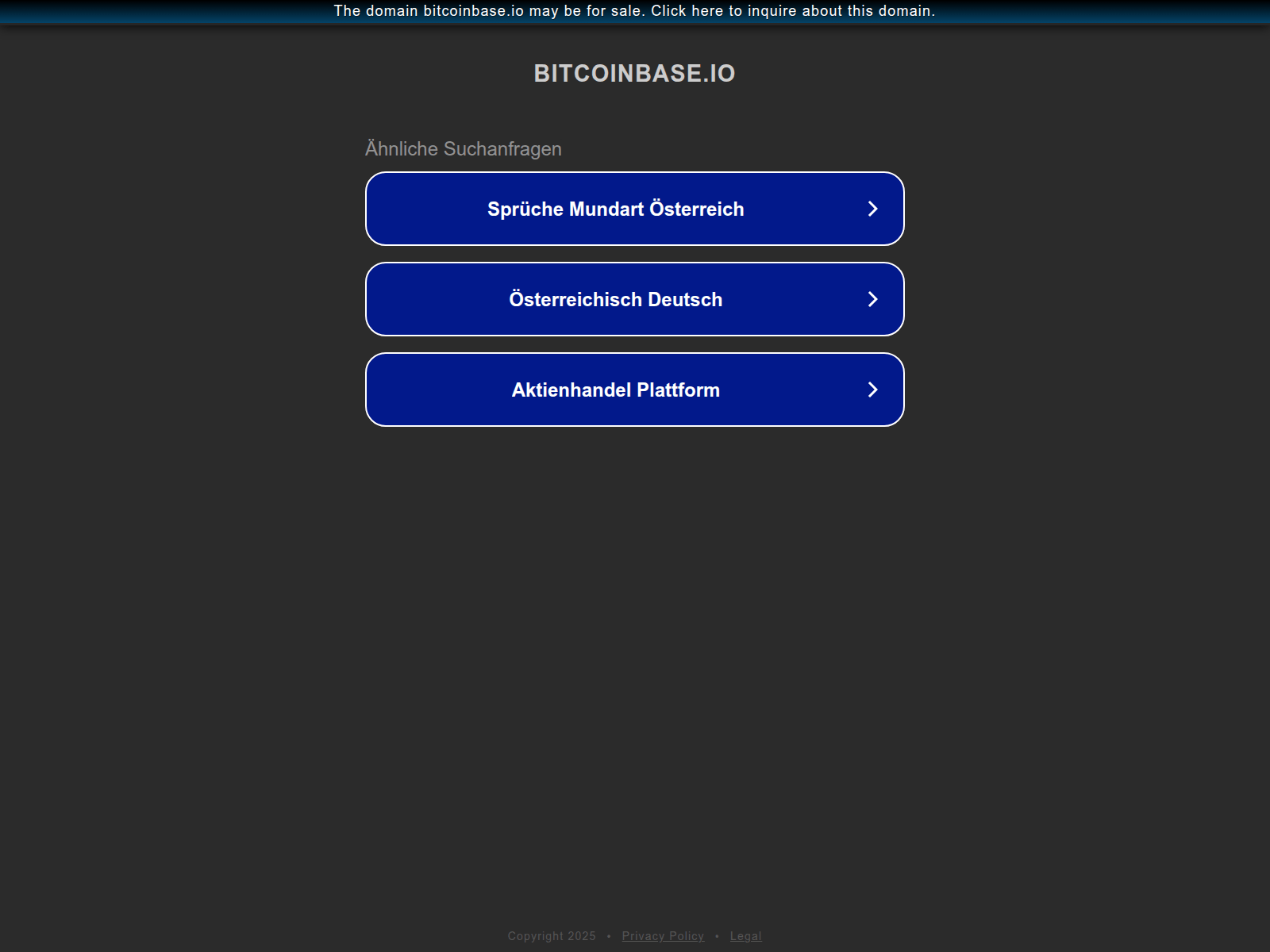 Screenshot of ww25.hostmaster.hostmaster.www.bitcoinbase.io