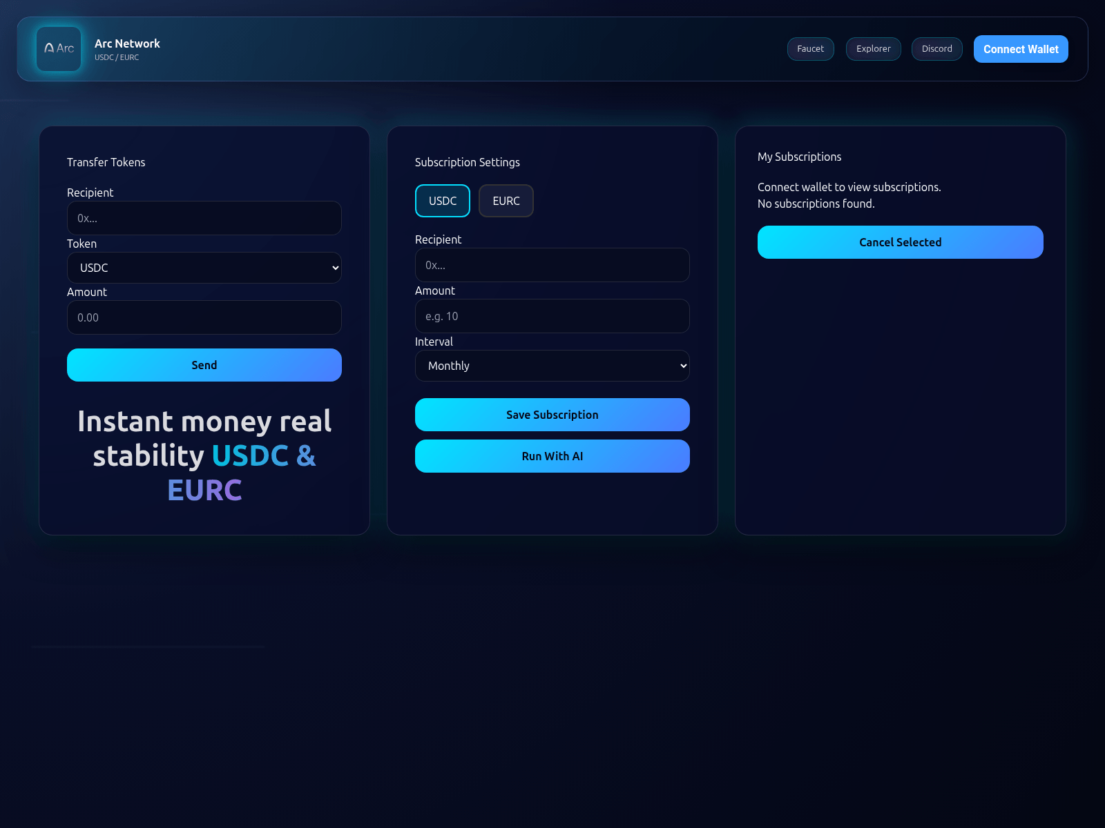 Screenshot of arcpayai.xyz