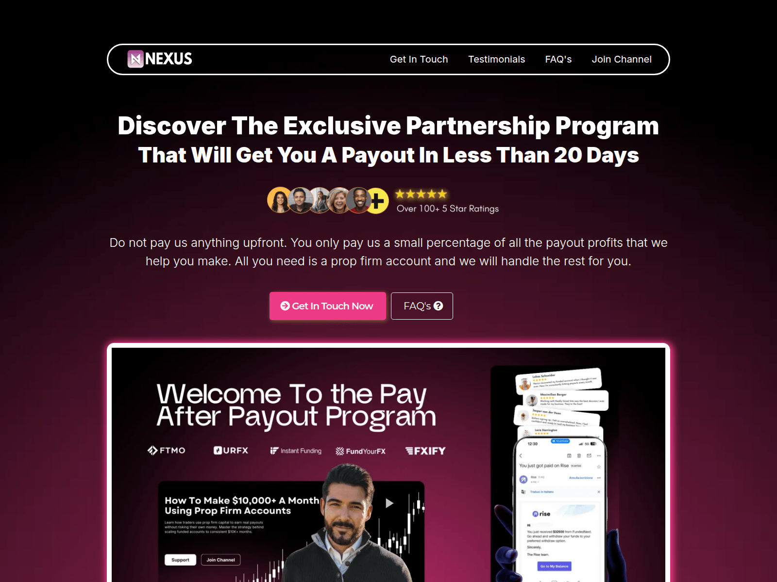 Screenshot of scaledwithnexus.com