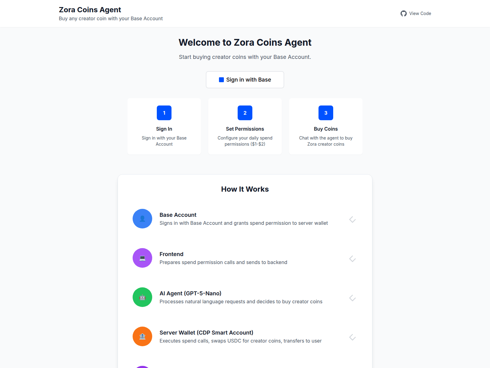Screenshot of base-agent-spend-permissions.vercel.app