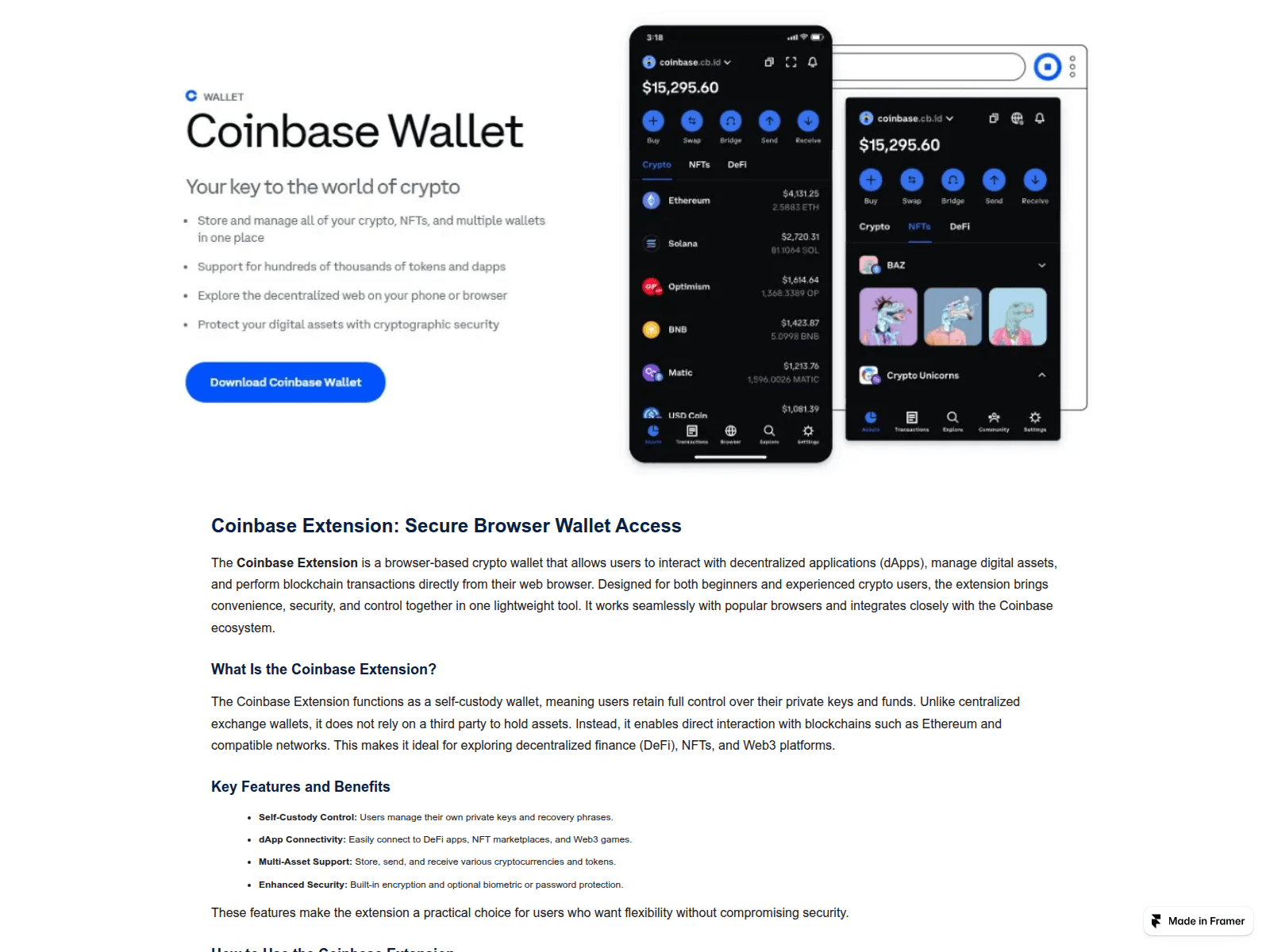 Screenshot of browser-coinbase-eext.framer.media