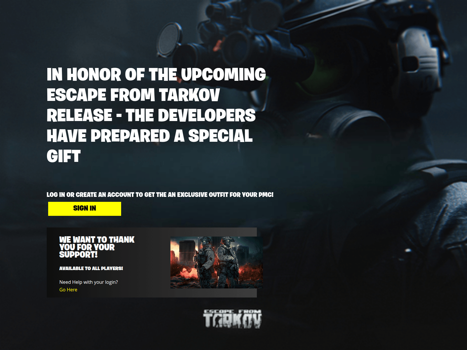 Screenshot of tarkov2026.com