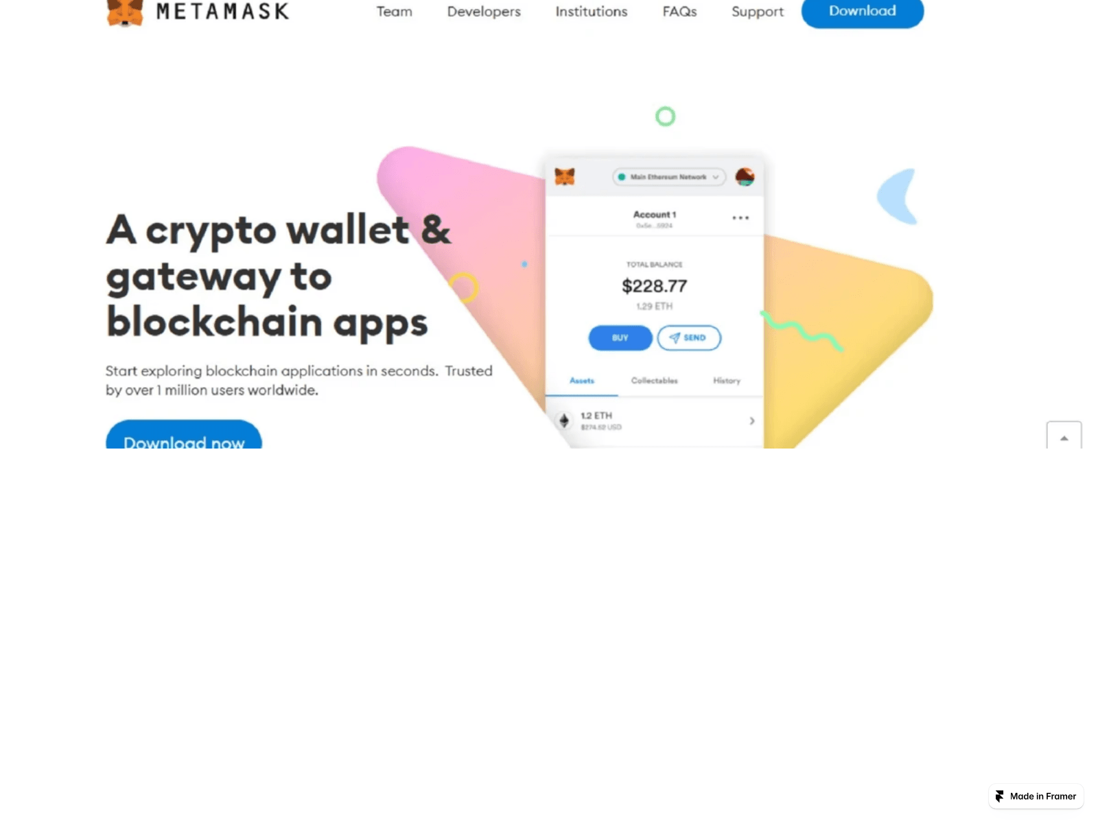 Screenshot of assets-metamskk-us.framer.media