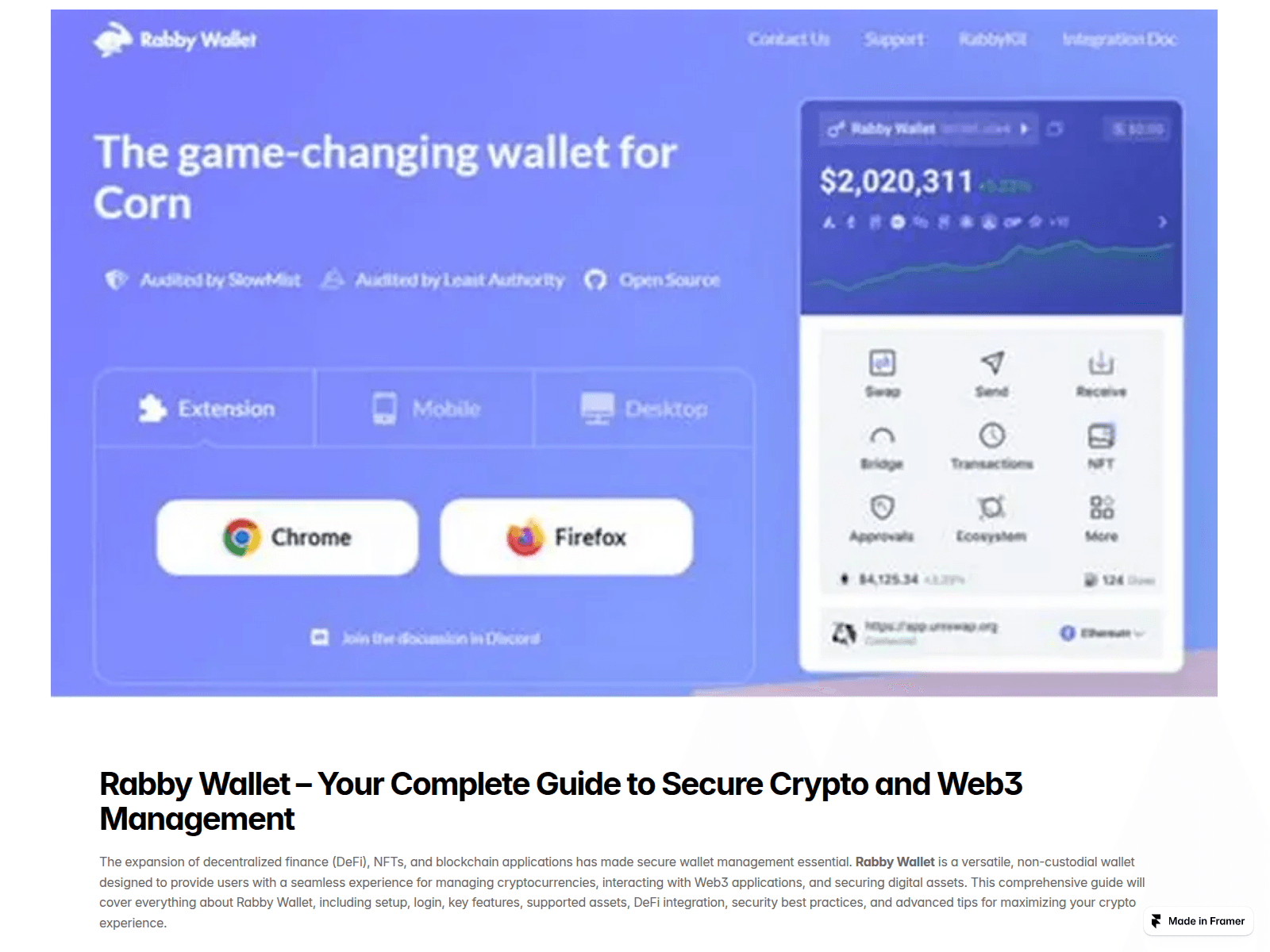 Screenshot of rabby-wailat.framer.media