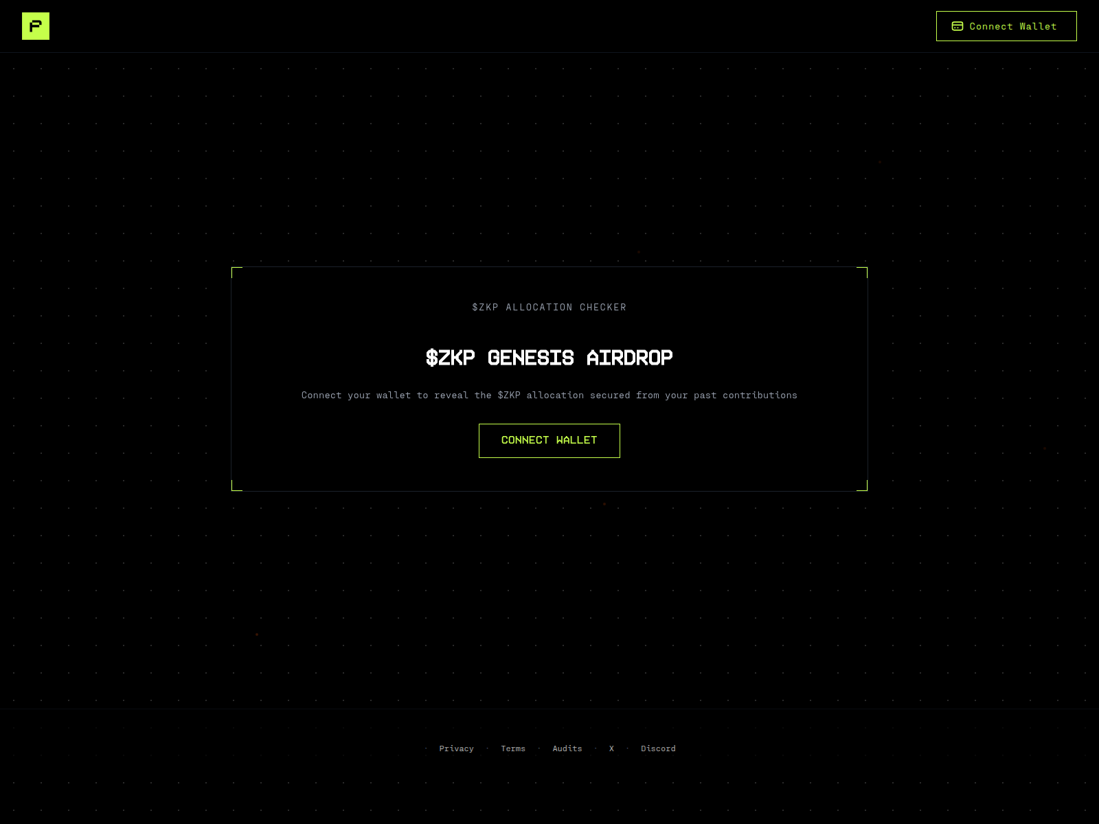 Screenshot of airdrop.zklpass.org