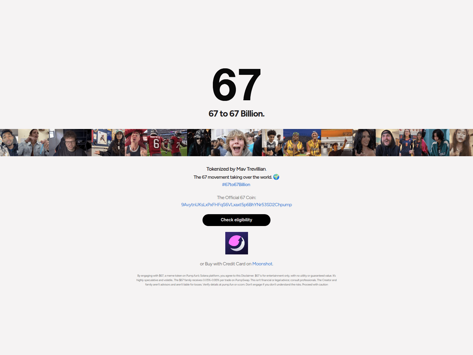 Screenshot of 67to67billions.com