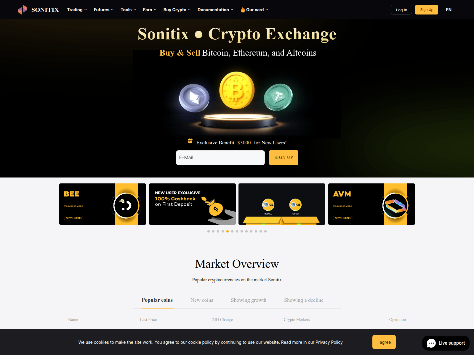 Screenshot of sonitix.io
